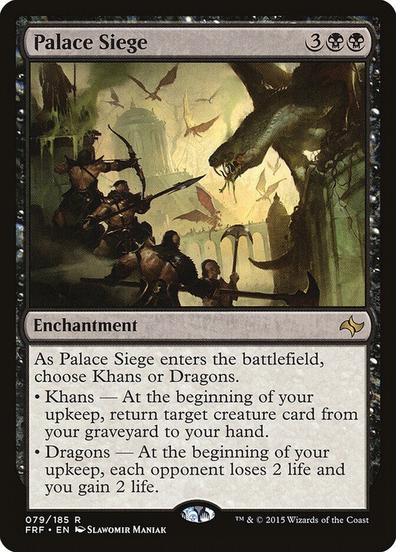 Palace Siege MTG Fate Reforged Rare LP x1 – Magic The Gathering Black Rare CNY