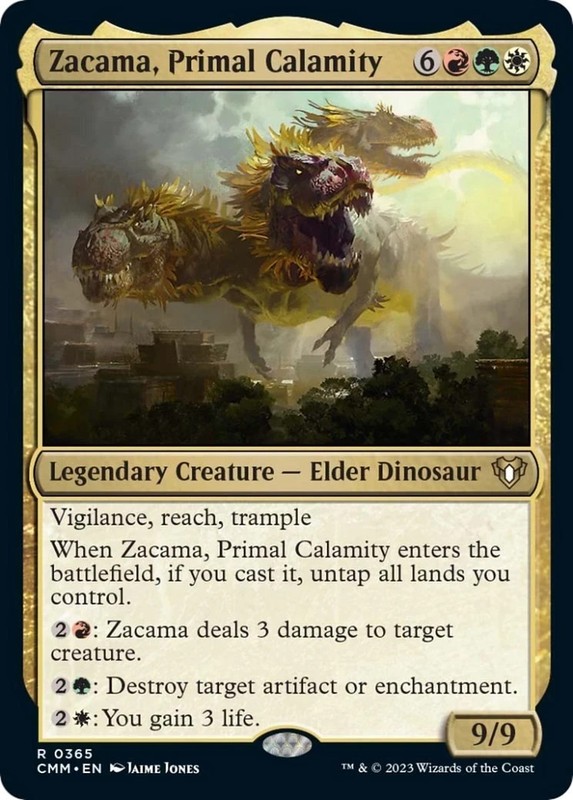 Zacama, Primal Calamity – Normal NM MTG Commander Masters pack fresh edh staple