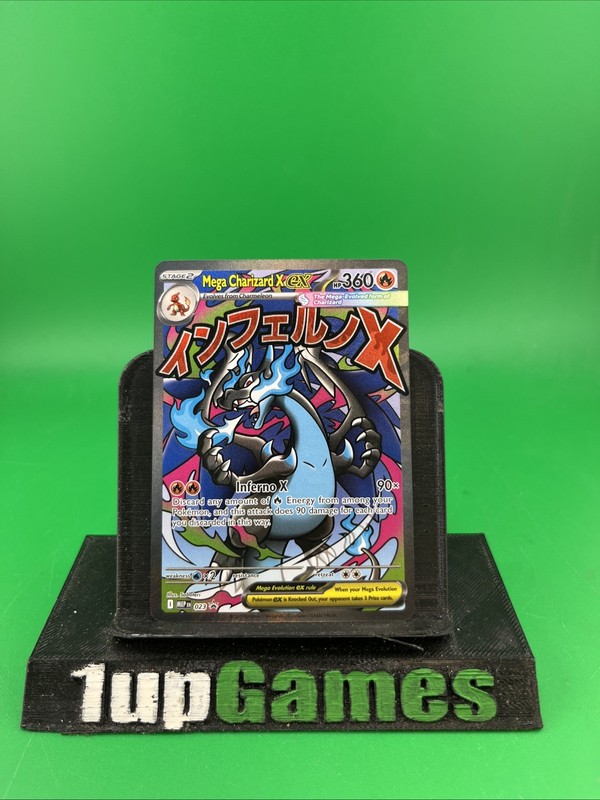 Pokémon TCG: Mega Charizard X ex 023 Me: Mega Evolution Promo Holo NM