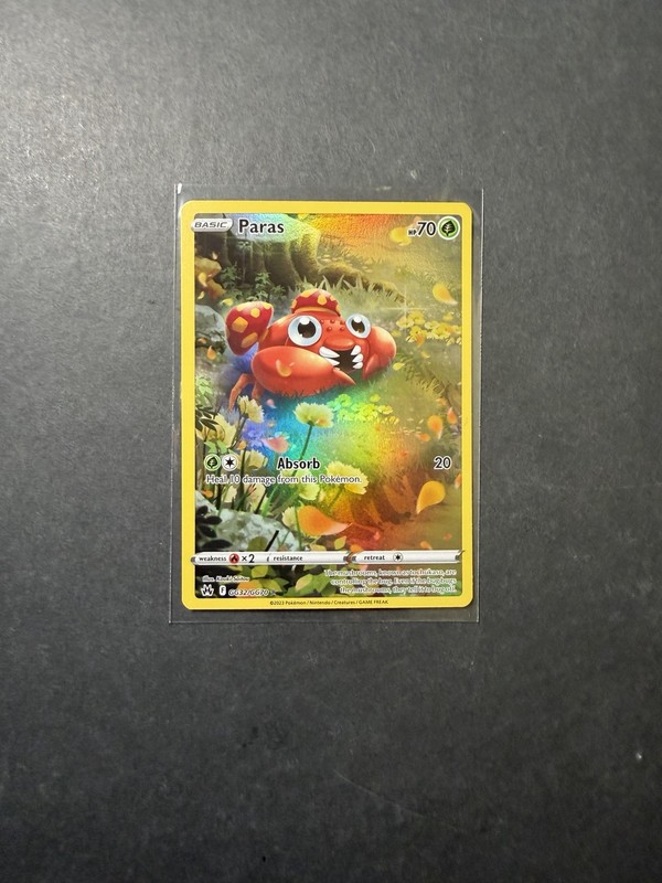 Paras GG32/GG70 Holo Pokemon Card SWSH Crown Zenith Galarian Gallery PTCG NM