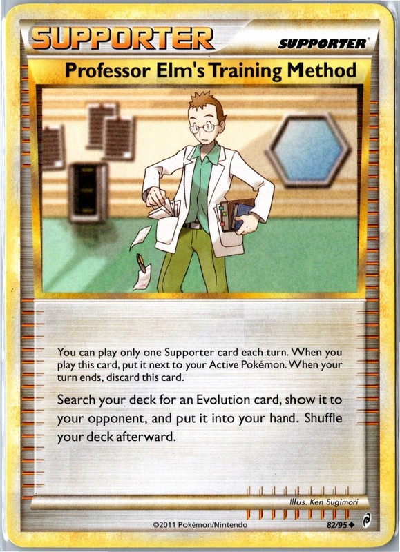 Pokemon Card – Professor Elm’s Training Method 82/95 Call of Legends Uncommon HP