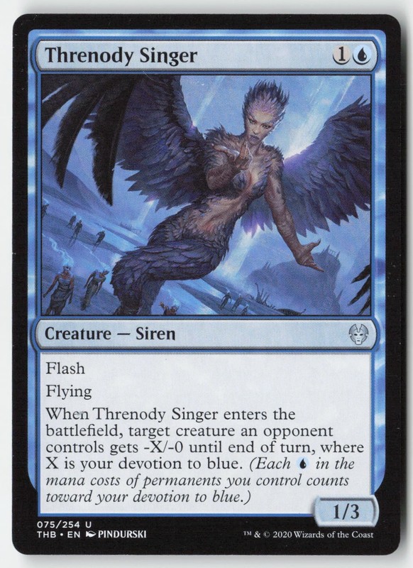 MTG – Threnody Singer #75 – Regular – THB Theros Beyond Death
