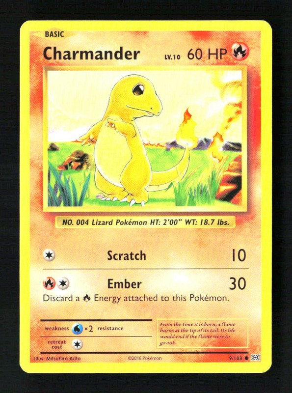 Charmander Common XY – Evolutions 9/108 NM