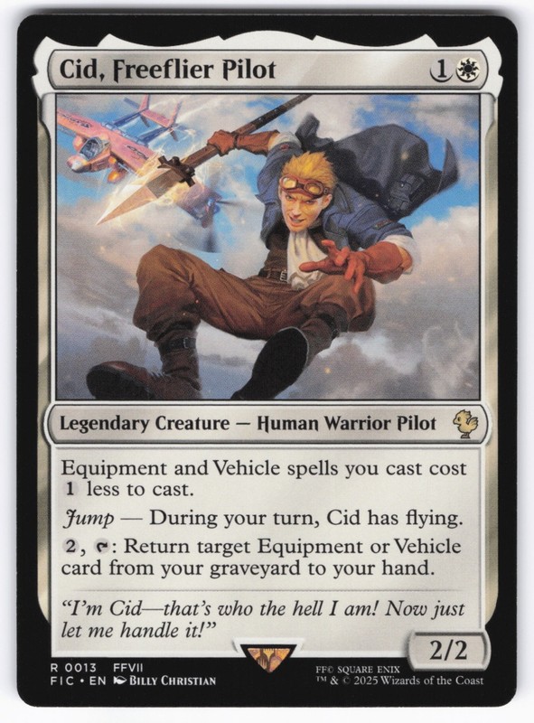 Cid, Freeflier Pilot R MTG Commander: FINAL FANTASY 13 NM