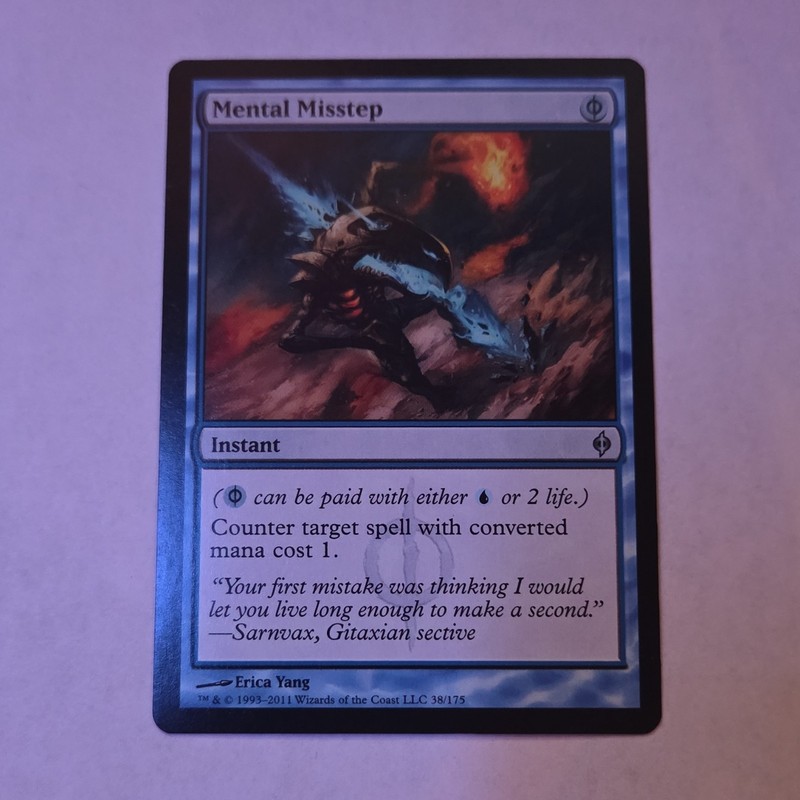 Wizards of the Coast MTG Mental Misstep Uncommon Blue Instant New Phyrexia EN 38
