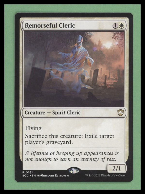 Remorseful Cleric – Secrets of Strixhaven – NM-Mint – MTG
