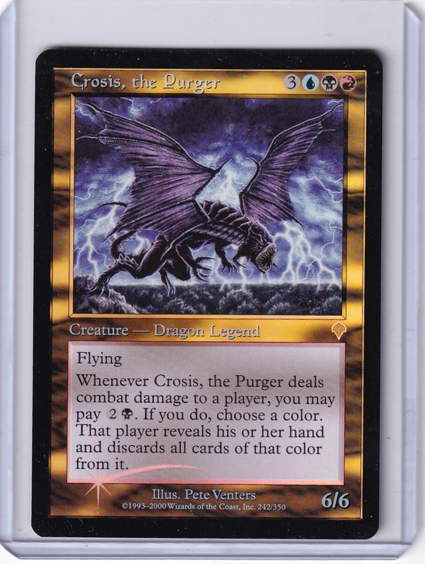 Crosis, the Purger FOIL-Invasion Magic the Gathering *Lightly Played*
