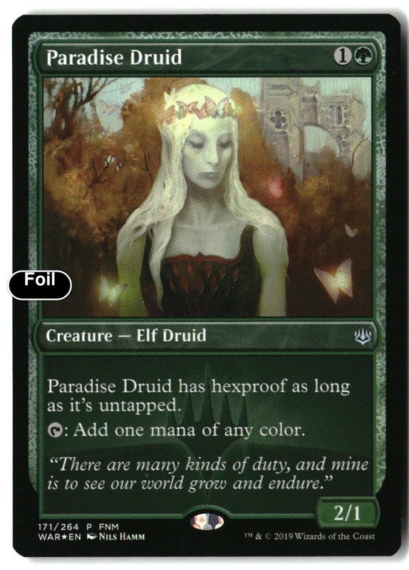 MTG Paradise Druid [FNM – 171] LP Foil