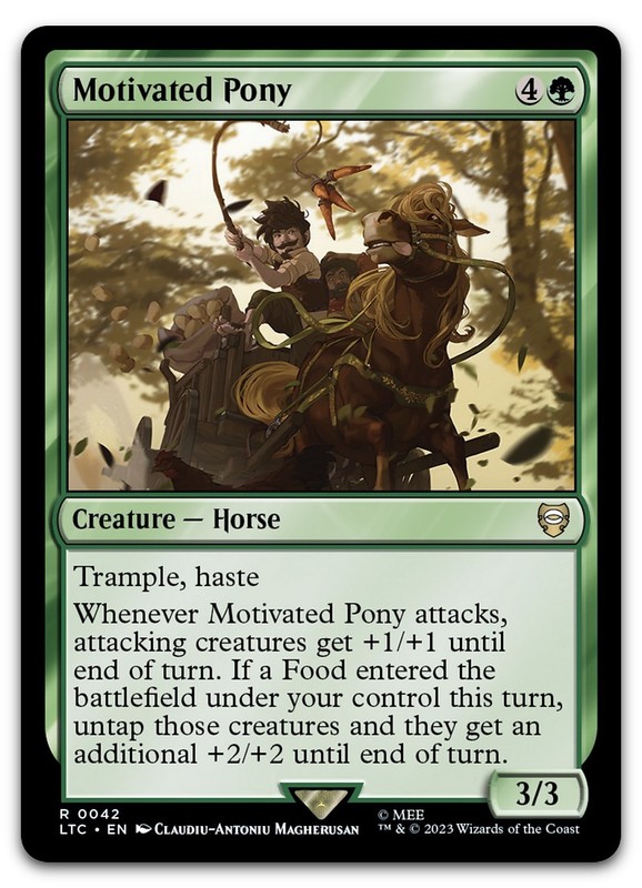 Motivated Pony #42 (NM) Lord of the Rings LTC Magic MTG