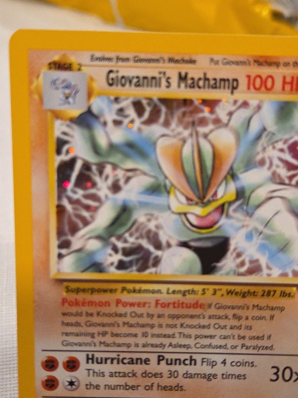 Giovanni's Machamp Holo 6/132 Gym Challenge Holo Original Mint Unplayed gallery