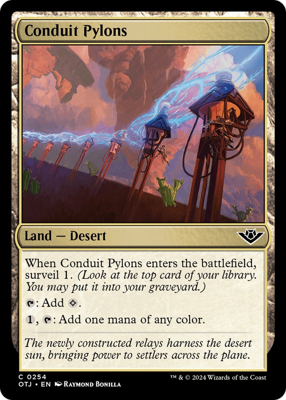 x1 Conduit Pylons OTJ MTG 254 COMMON M/NM 1x