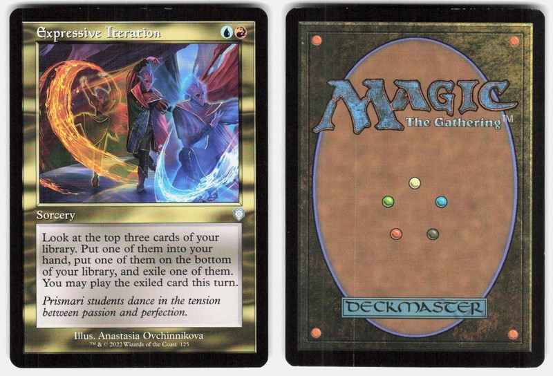 Expressive Iteration (Retro Frame) 125 Commander: The Brothers’ War MTG LP