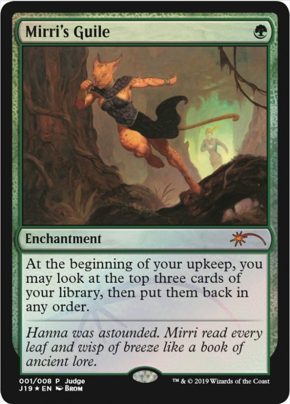 1 x Mirri’s Guile – Foil DCI Judge Promo – Unique & Misc. Promos – Light Play –