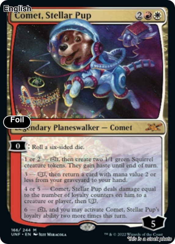 Comet, Stellar Pup EN [UNF – 166] – NM [Foil] TCG MTG