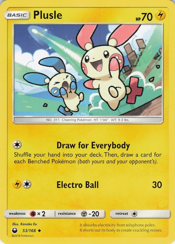 Plusle Uncommon SM – Celestial Storm 53/168 NM