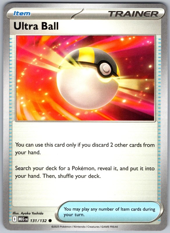 Ultra Ball 131/132 Common Mega Evolution Pokemon Near Mint
