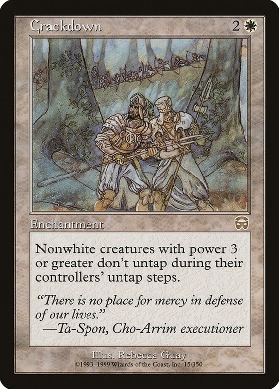 Crackdown #15 (NM) Mercadian Masques MTG