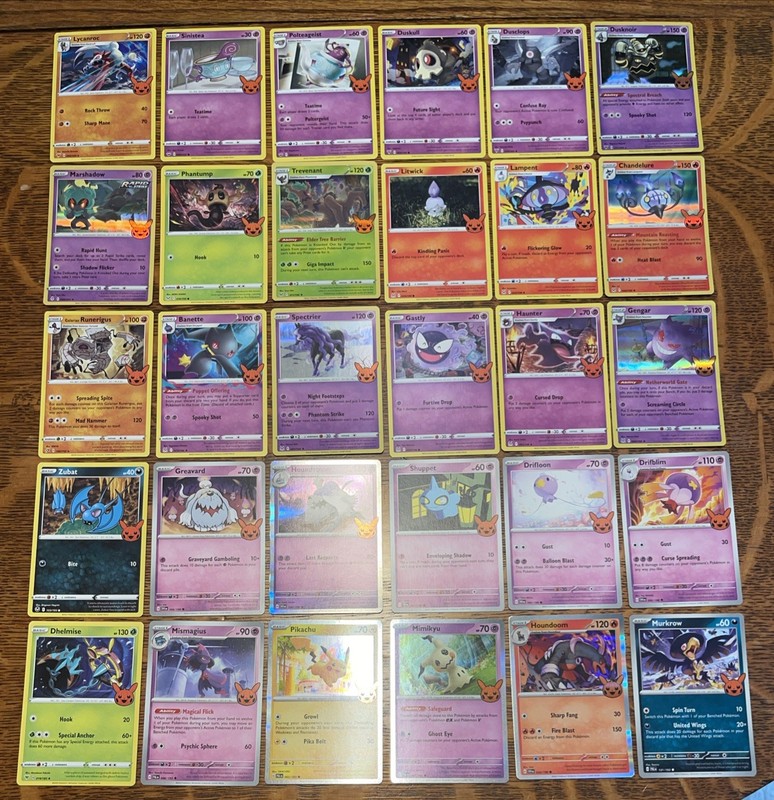 Pokemon 2023 Halloween Trick or Trade COMPLETE SET of 30 Cards!!!!!