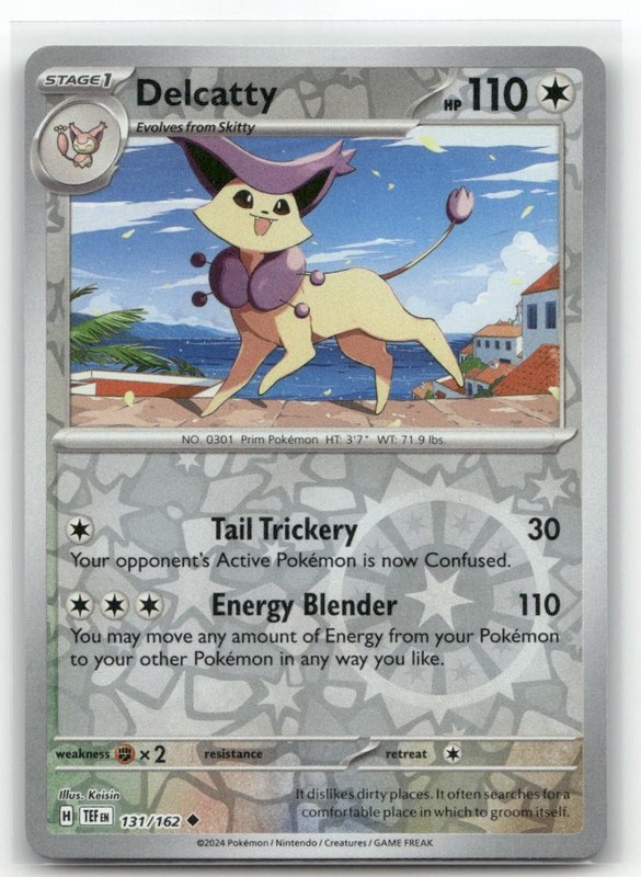 Delcatty Reverse Holo 131/162 SV05: Temporal Forces Uncommon Pokemon TCG