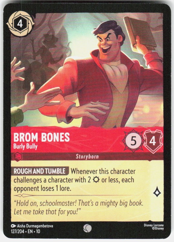 Brom Bones Burly Bully 127/204 Whispers in the Well Disney Lorcana
