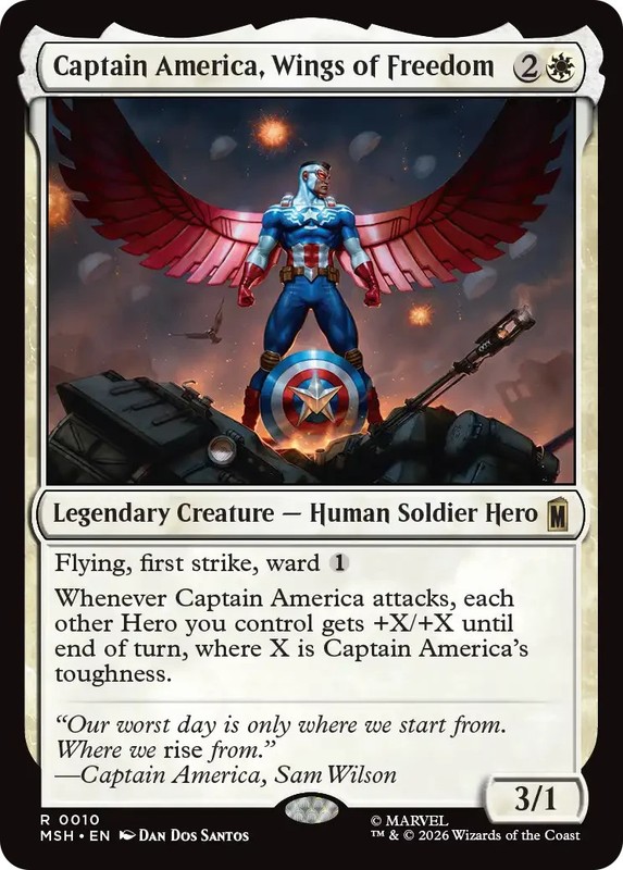 Captain America Wings of Freedom – Marvel Super Heroes – NM