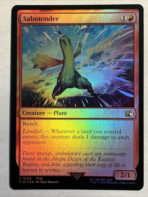 Sabotender Final Fantasy Foil