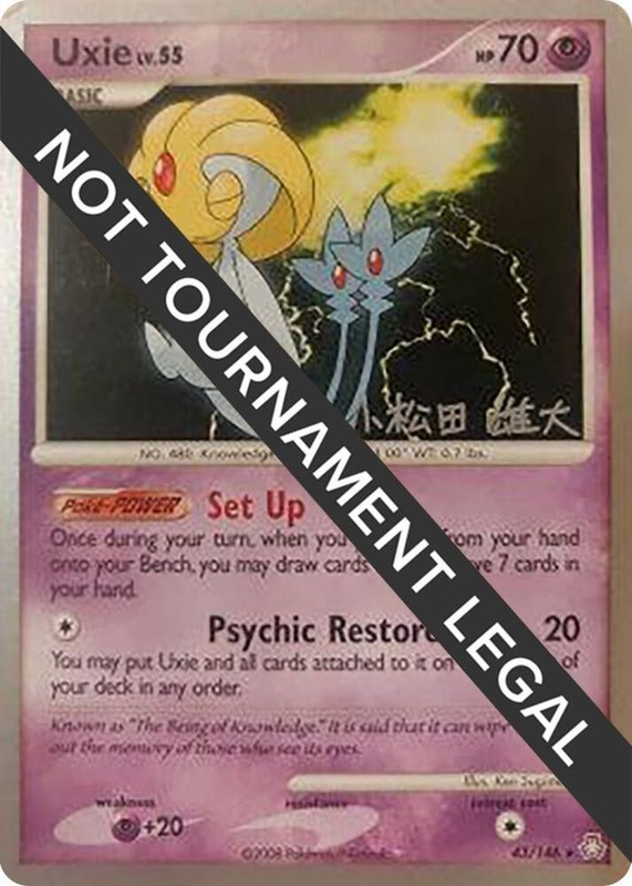 Damaged, English Pokemon Uxie – 43/146 – Yuta Komatsuda – WCS 2010 World Champi