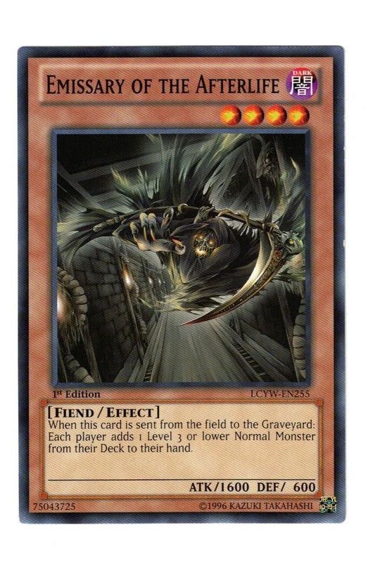 Yugioh- 1X Emissary of the Afterlife – Common – 1st Edition – LCYW-EN255 – LP