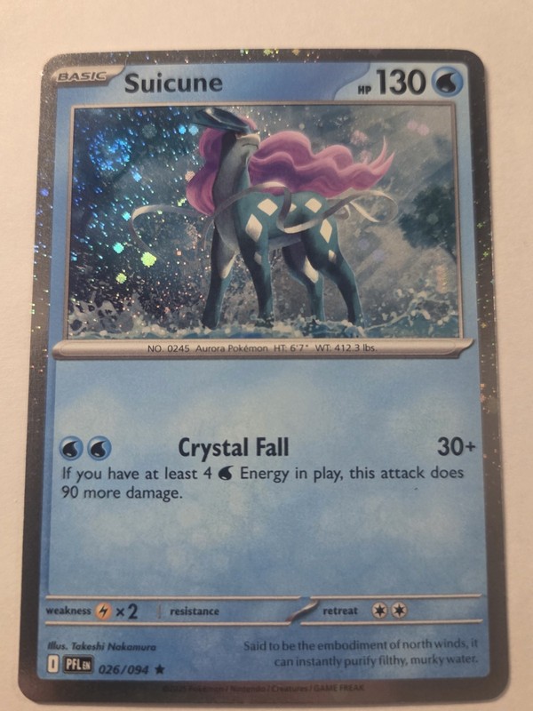 Suicune (Cosmos Holo) 026/094 NM Pokemon Card