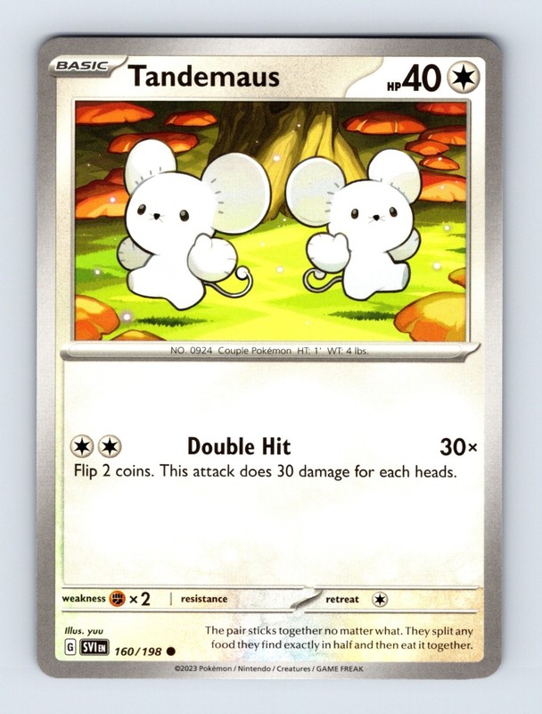 Tandemaus – Scarlet & Violet Base Set 160/198 – Common – NM – Pokémon