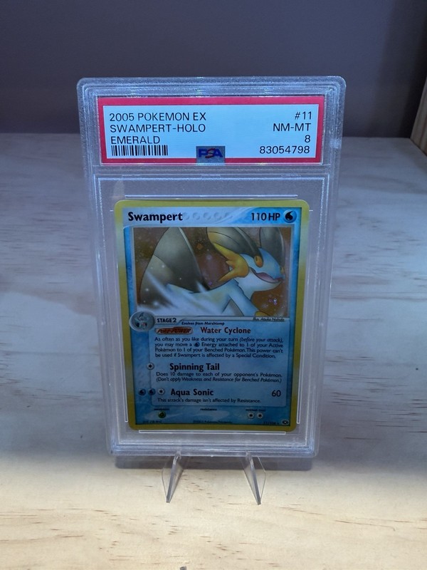 Pokémon TCG Swampert EX Emerald 11/106 Holo Holo Rare – PSA 8 – POP