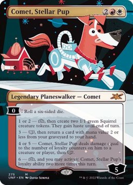MTG FOIL Full Art Comet, Stellar Pup English [UNF]