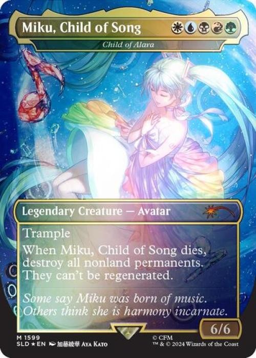 MTG English Miku, Child of Song – Child of Alara (Rainbow Foil) NM Foil