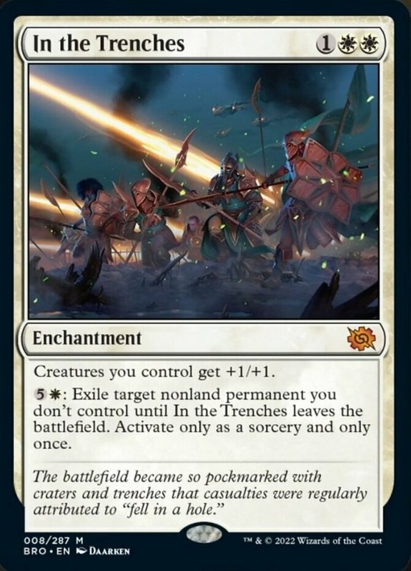 1 x In the Trenches – Foil – The Brothers’ War – NM-Mint – MTG