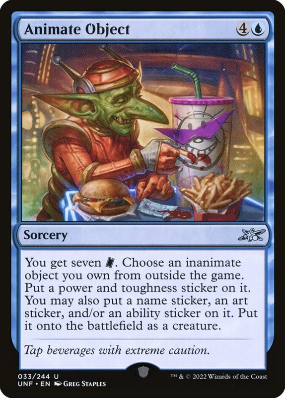 MTG Magic the Gathering Animate Object (33/689) Unfinity LP