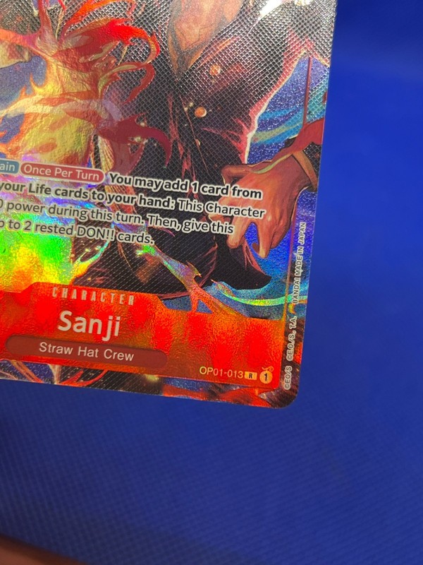 One Piece Romance Dawn Sanji OP01-013 Parallel Alternate Alt Art NM ERATTA gallery