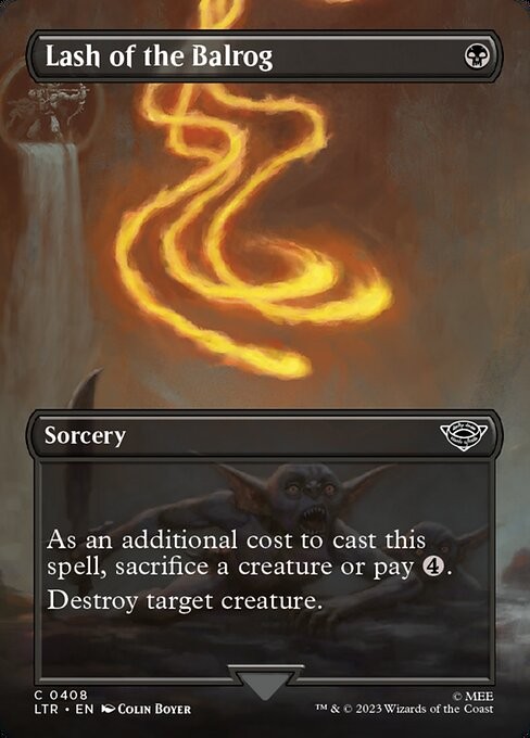 [MTG] Lash of the Balrog (Foil) (Showcase) (0408) (LTR) LP-HP