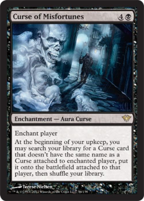 Curse of Misfortunes – Medium Play MTG Dark Ascension