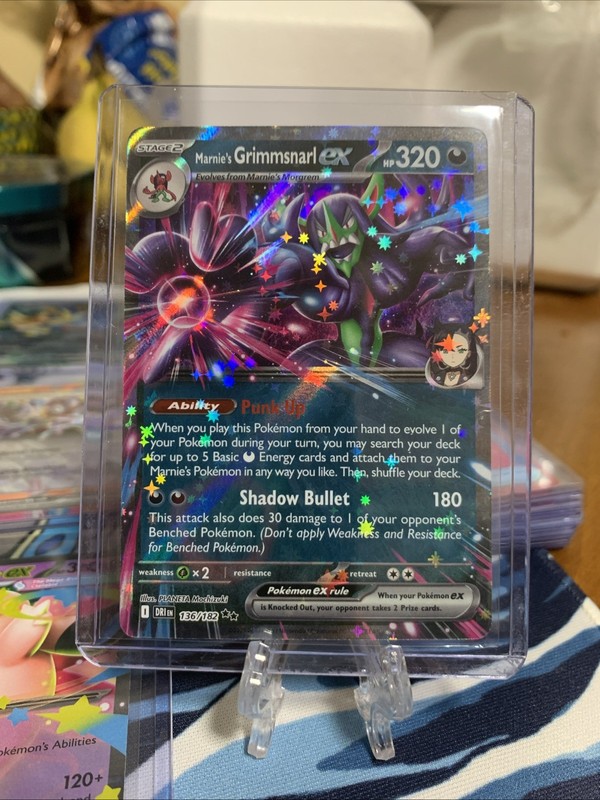 Pokémon TCG Marnie’s Grimmsnarl EX 136/182 Double Rare Destined Rivals
