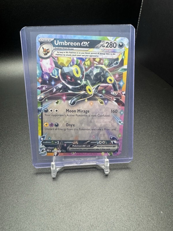 Umbreon ex – 060/131 060/131 Holo Double Rare Prismatic Evolutions Pokemon NM