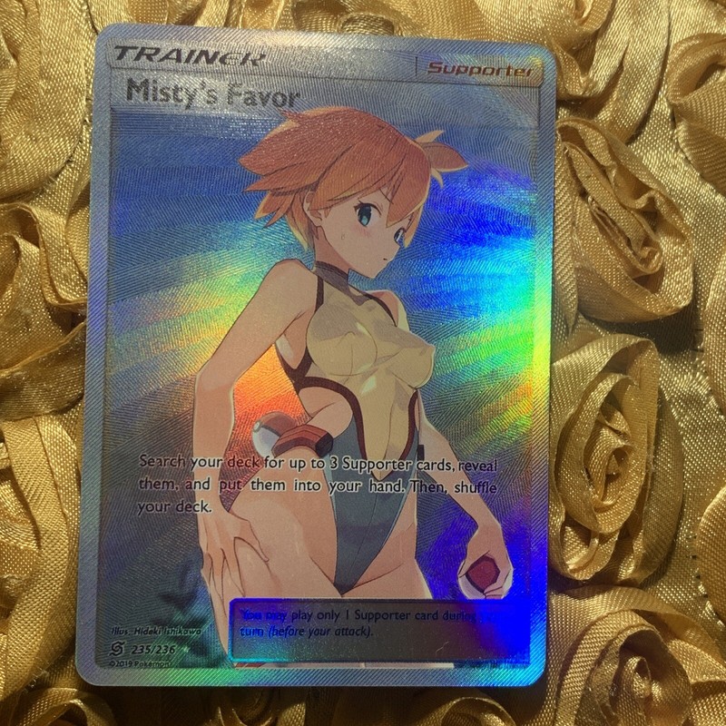 MISTY Trainer HOTTIE SILVER Goddess Waifu Anime Girl ACG Holo Card