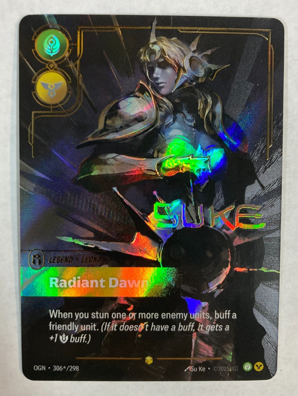 Leona Radiant Dawn Signature Riftbound League of Legends TCG Card 306*/298 NM