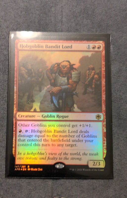 MTG, Hobgoblin Bandit Lord #147, Adventures in the Forgotten Realms Foil NM