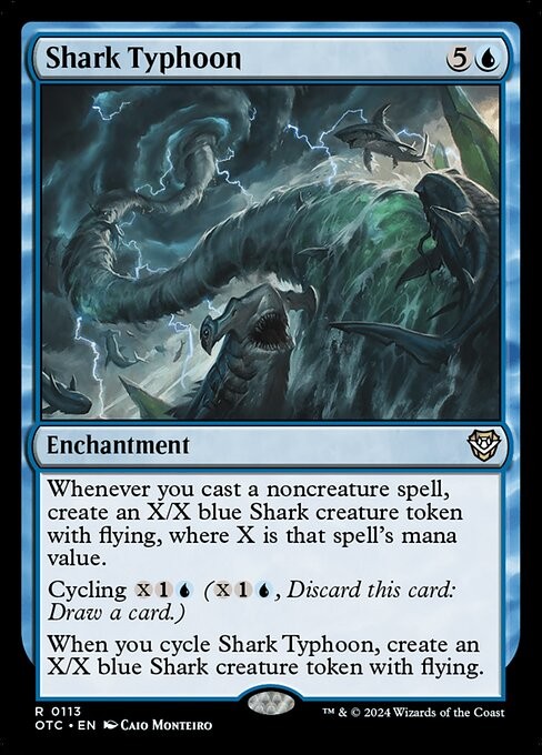 Shark Typhoon NonFoil Outlaws of Thunder Junction Commander 113 NM MTG