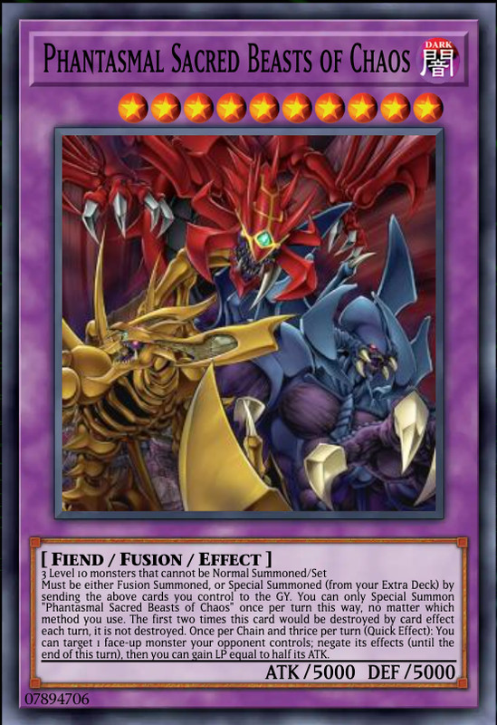 Yugioh! Phantasmal Sacred Beasts of Chaos CHAOS ORIGINS PREORDER