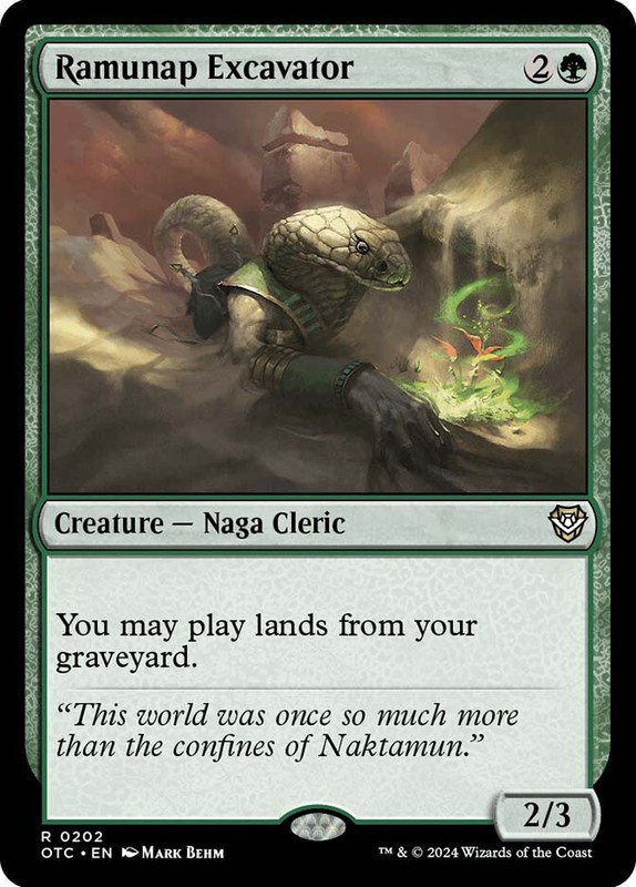 MTG Ramunap Excavator – Outlaws of Thunder Junction Commander #202