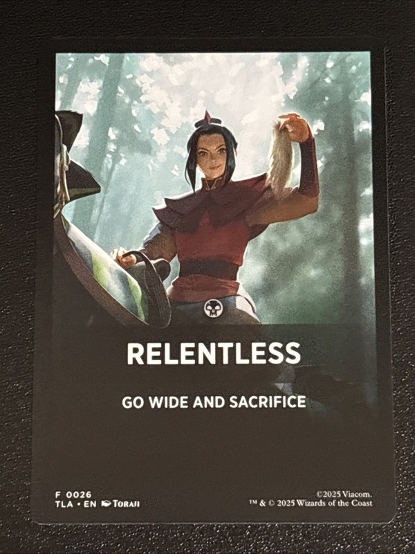 MTG Avatar: The Last Airbender Relentless Theme Card 0026 NM