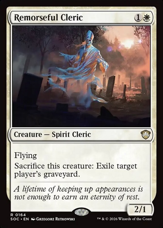 Remorseful Cleric Commander: Secrets of Strixhaven MTG