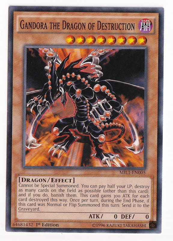 Gandora the Drago of Destruction MIL1-EN005 1st Edition Common LP