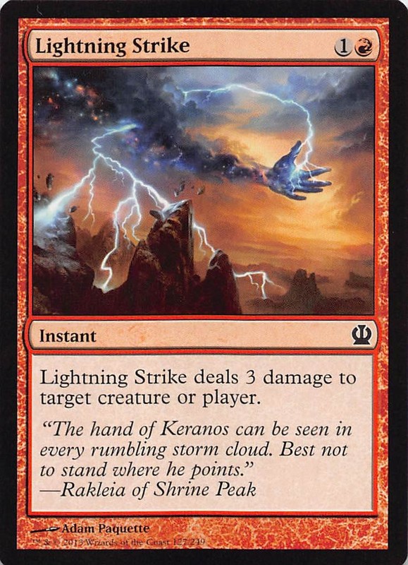 Lightning Strike THS 127 Normal English NM – MTG